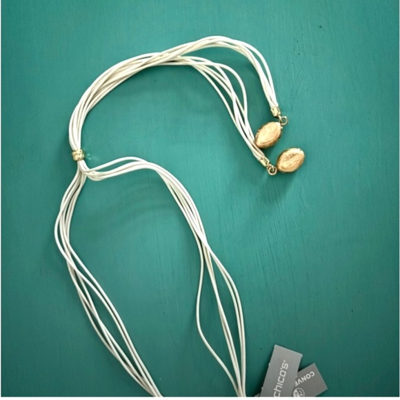 NWT Chicos Adjustable Seashell Necklace - Picture 5 of 10